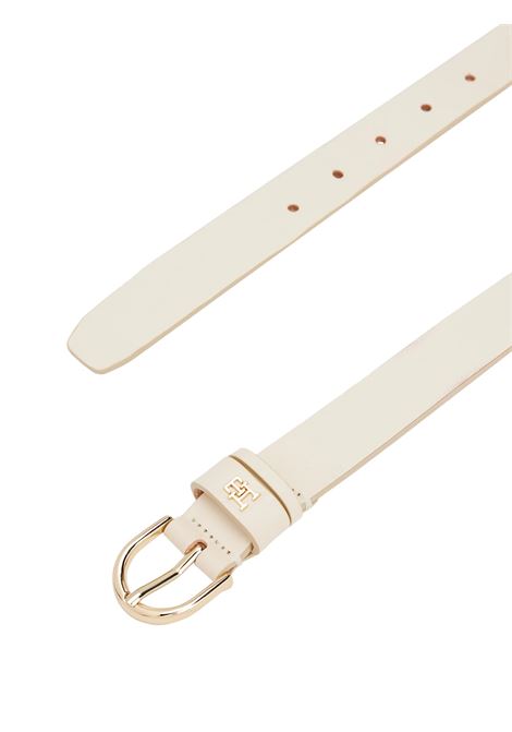 Cintura Essential in pelle con monogramma TH Tommy Hilfiger | AW0AW16836ACI